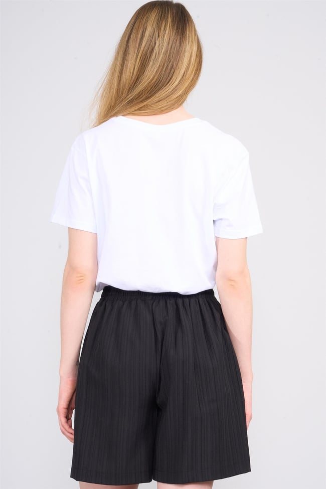 Çetinkaya Fithit 3265 Bayan V Yaka Basic T-shirt Çağla Beyaz