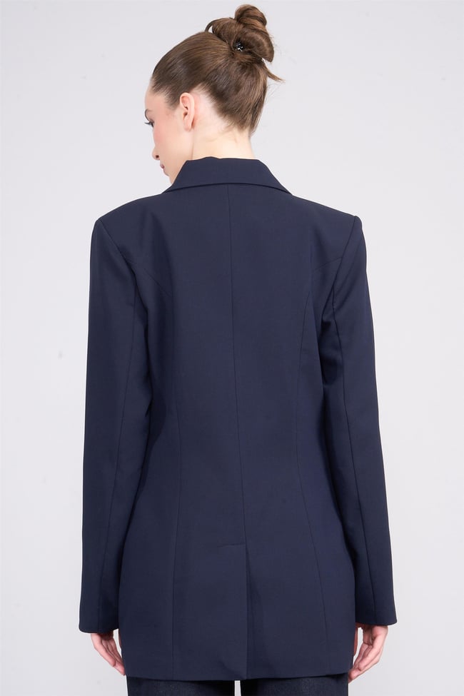 Çetinkaya Fithit 5130 Kadın Blazer Ceket Lacivert
