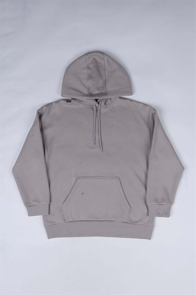 Çetinkaya Fithit 8156 Kadın Kapüşonlu 3 İplik Şardonlu Basic Sweatshirt Vizon