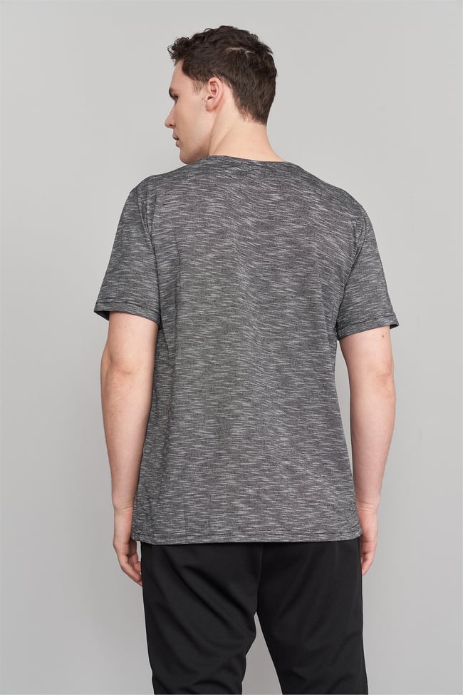 Çetinkaya Mentality 3446 Bisiklet Yaka Regular T-Shirt Siyah