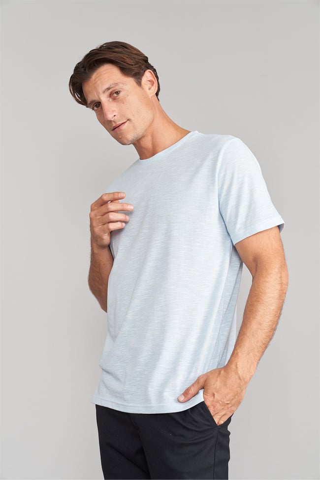 Çetinkaya Mentality 3446 Erkek Bisiklet Yaka Regular T-Shirt Mavi