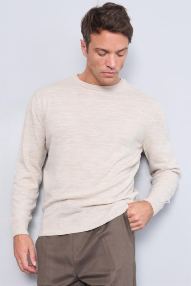 Çetinkaya Mentality K25 3175 Bisiklet Yaka Triko Basic Taşmelanj
