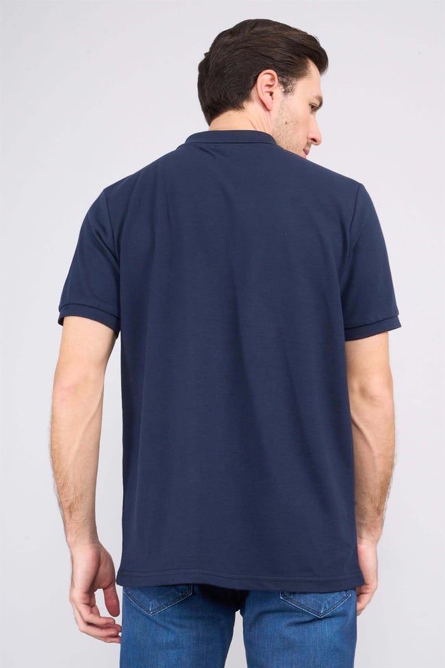 Chester Polo 2742-B Erkek Polo Yaka Pike T-Shirt Lacivert %100 Pamuk