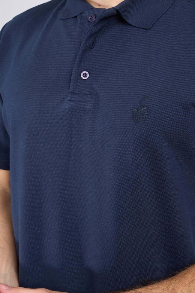 Chester Polo 2742-B Erkek Polo Yaka Pike T-Shirt Lacivert %100 Pamuk