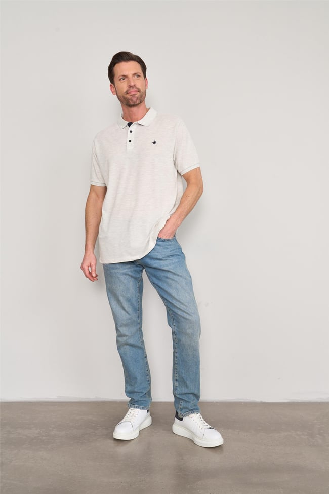 Chester Polo 3047-L Erkek Polo Yaka Penye Pike T-shirt Karmelanj