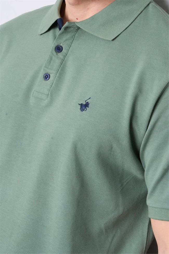 Chester Polo 3047-L Erkek Polo Yaka Penye Pike T-shirt Haki