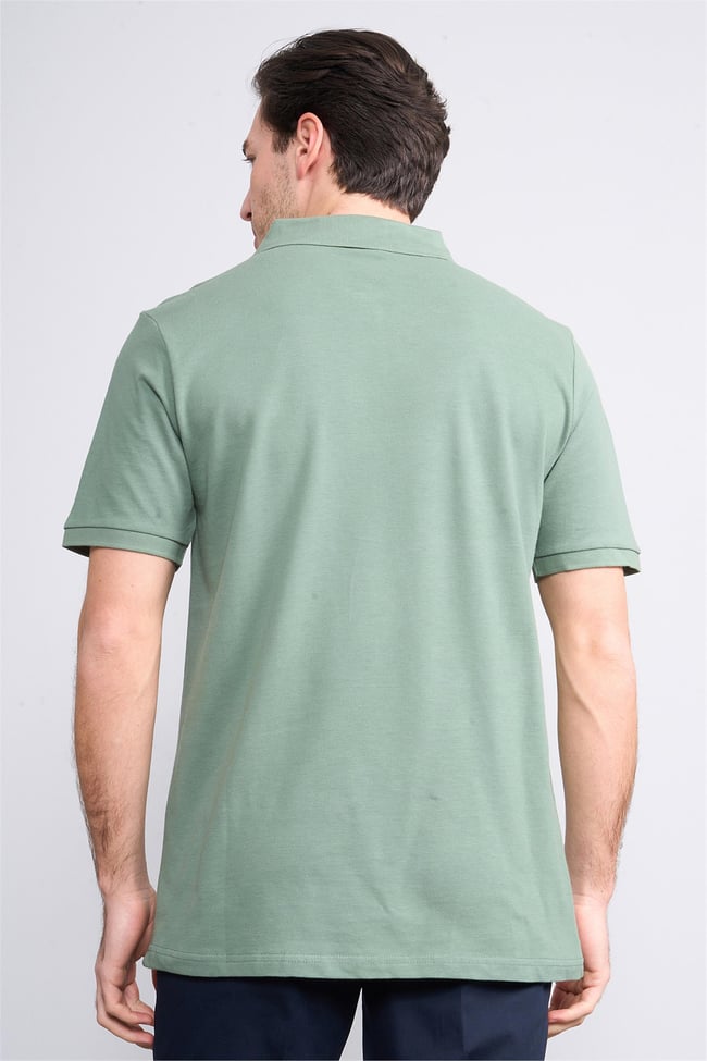 Chester Polo 3047-L Erkek Polo Yaka Penye Pike T-shirt Haki