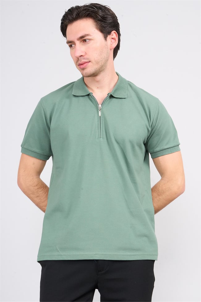 Chester Polo 3872 Erkek Polo Yaka 30/1 Penye Pike T-shirt Haki