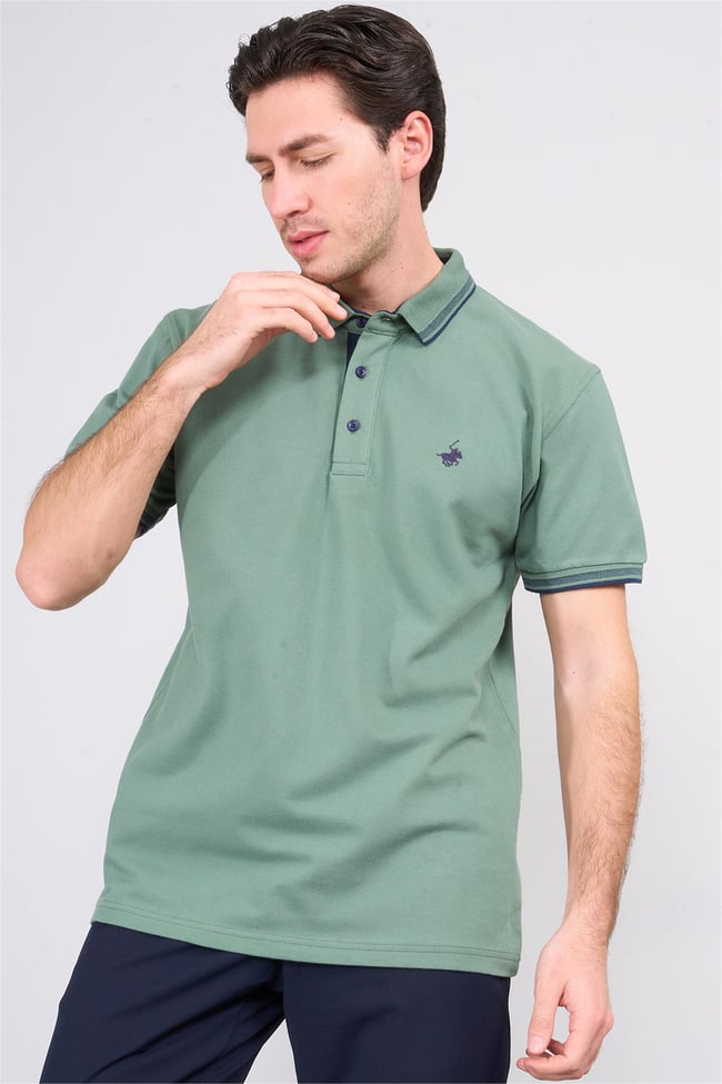 Chester Polo 3894 Erkek Polo Yaka 30/1 Penye Pike T-shirt Çağla