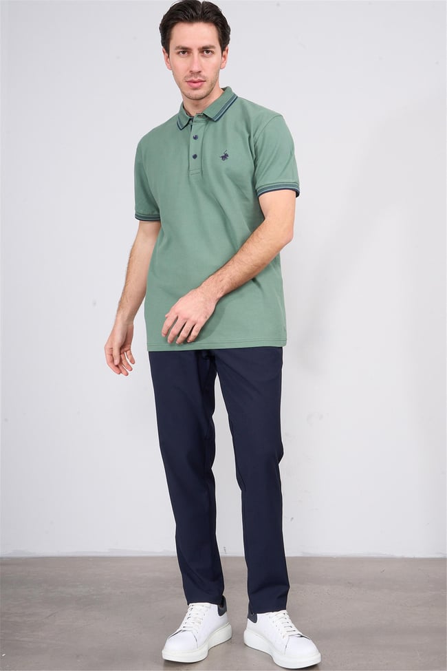 Chester Polo 3894 Erkek Polo Yaka 30/1 Penye Pike T-shirt Çağla
