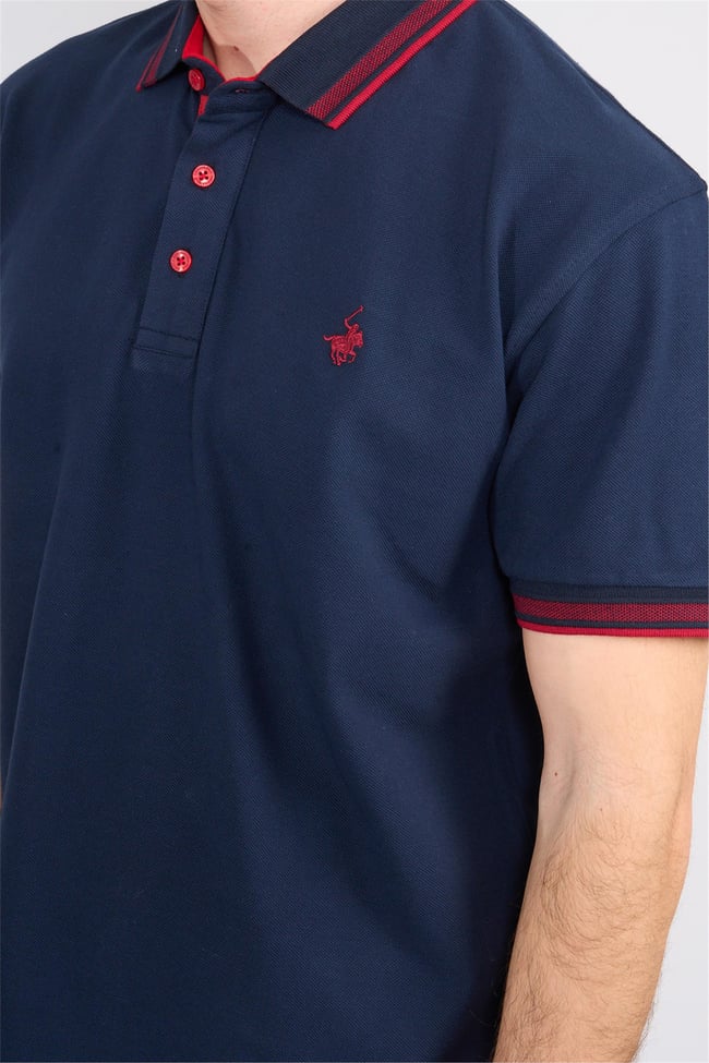 Chester Polo 3894 Erkek Polo Yaka 30/1 Penye Pike T-shirt Koyu Lacivert