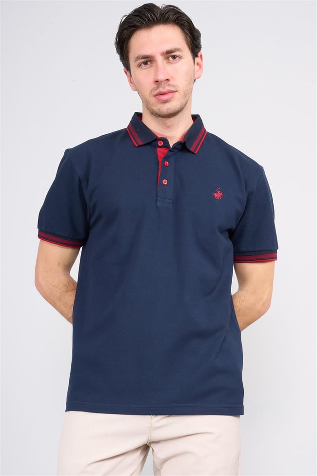 Chester Polo 3894 Erkek Polo Yaka 30/1 Penye Pike T-shirt Koyu Lacivert