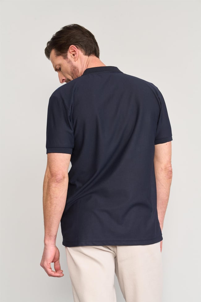 Chester Polo 3897 Erkek Polo Yaka 30/1 Ringelli Pike T-shirt Koyu Lacivert