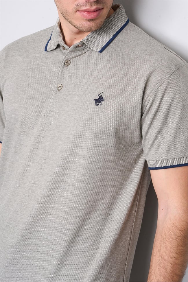 Chester Polo 3939 Erkek Polo Yaka 1-1 Pike T-shirt Haki