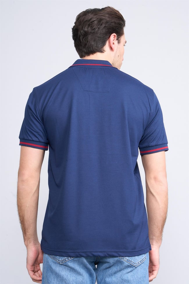 Chester Polo 3953 Erkek Polo Yaka 30/1 Pike T-shirt Lacivert