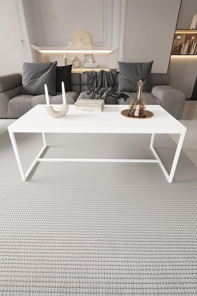 Deconode Alpine Orta Sehpa Beyaz- Beyaz DN1100BB