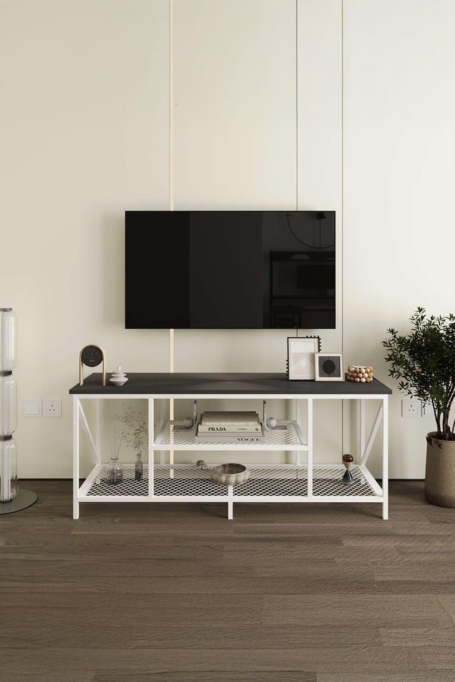Deconode Clara Konsol Beyaz-Antrasit DN1120BA
