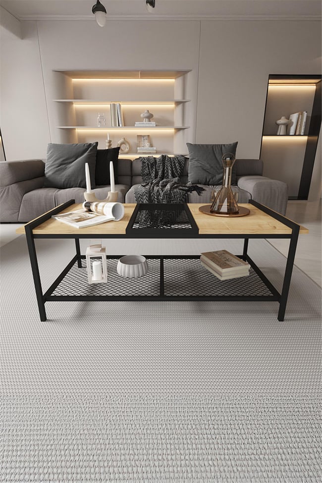 Deconode Elegance Orta Sehpa Siyah-Çam DN1042SÇ