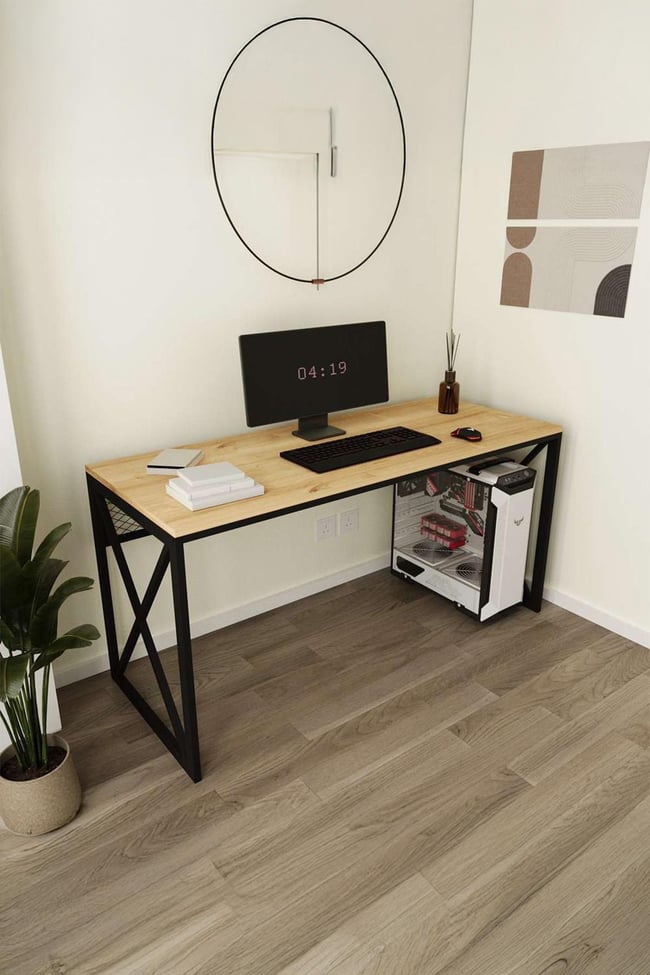 Deconode Exclusive Ofis Masası Siyah-Çam DN1125SÇ