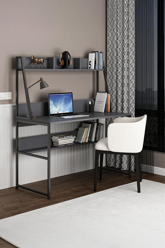 Deconode Majestic Çalışma Masası Antrasit DN1084A