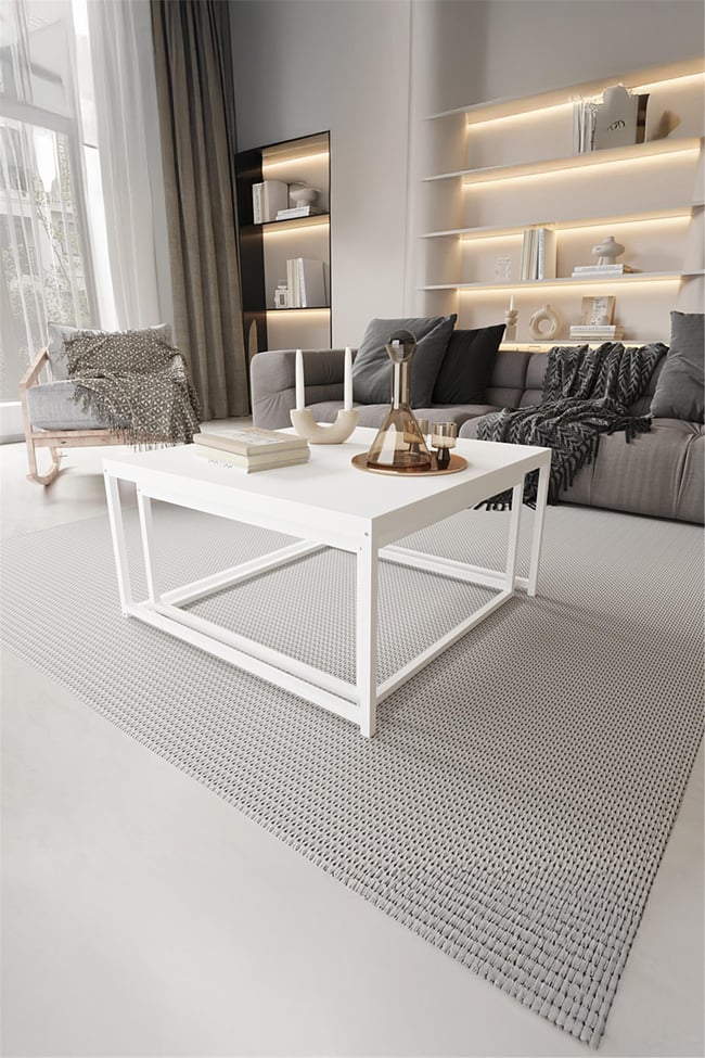Deconode Prestige 2'li Orta Sehpa Seti Beyaz- Beyaz DN1116BB