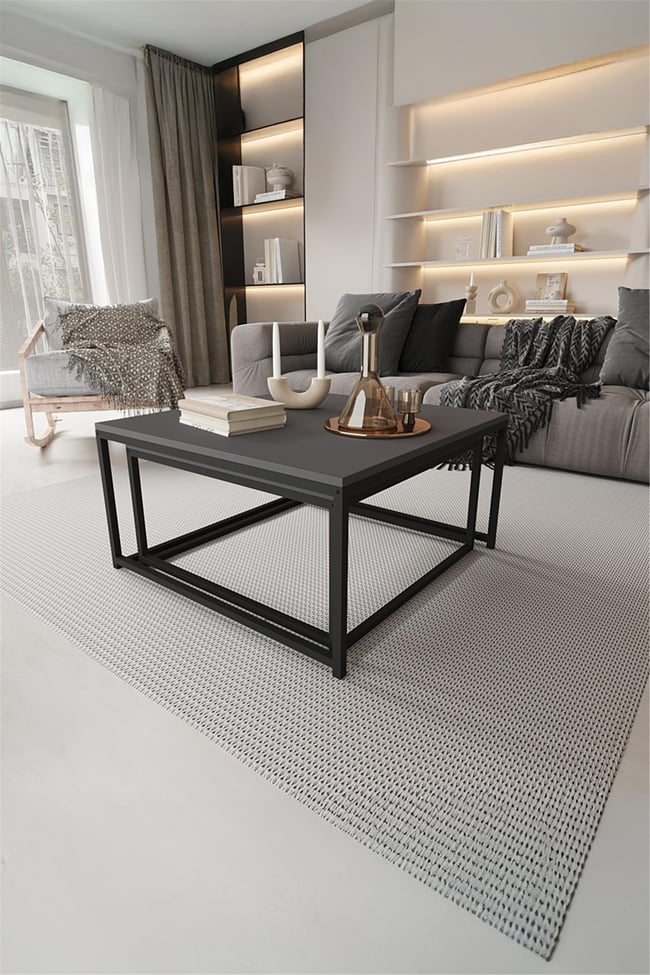 Deconode Prestige 2li Orta Sehpa Seti Siyah-Antrasit DN1116SA