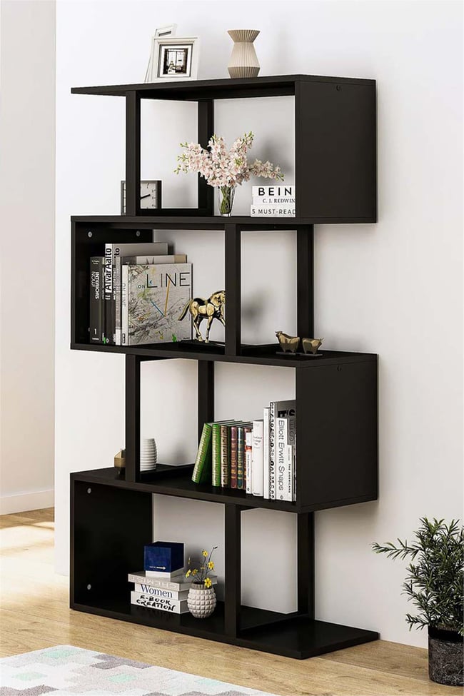 Deconode Twist Kitaplık Antrasit DN1050A