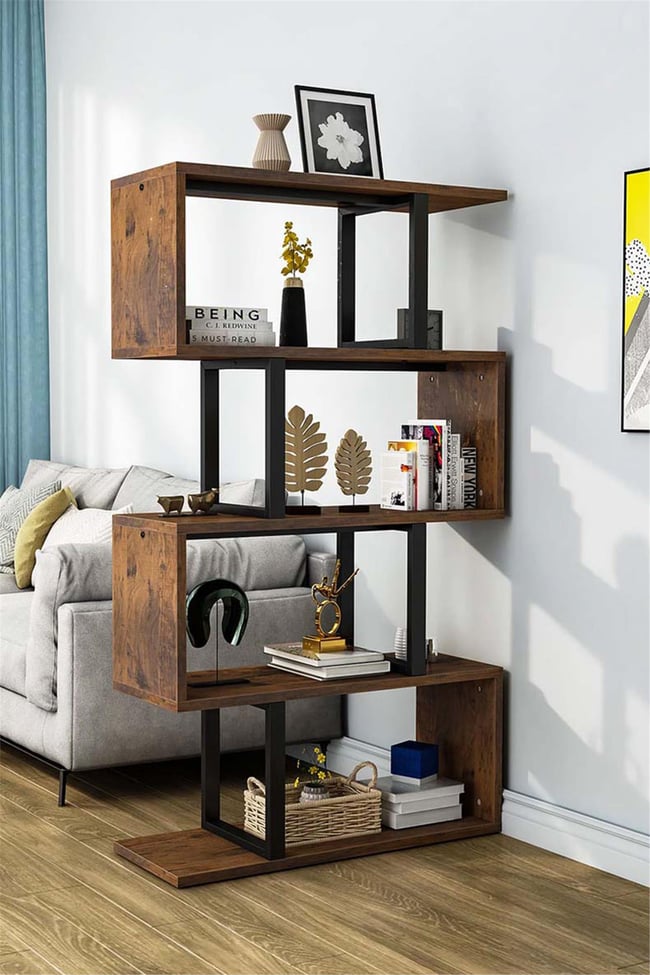Deconode Twist Kitaplık Kahverengi DN1050K