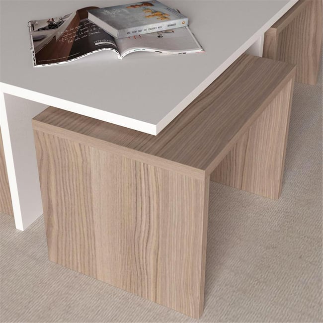 Dekorister Chest Orta Sehpa BeyazCordoba