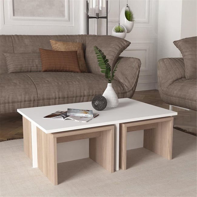 Dekorister Chest Orta Sehpa BeyazCordoba