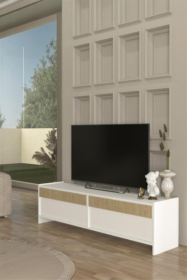 Dekorister Cosmos Tv Sehpası Beyaz - Rota 150 cm