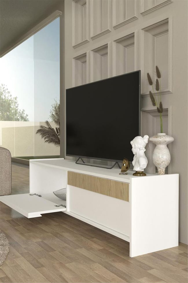 Dekorister Cosmos Tv Sehpası Beyaz - Rota 150 cm