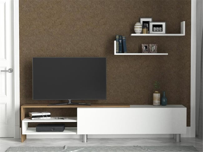 Dekorister Dizayn Tv Ünitesi BeyazCeviz