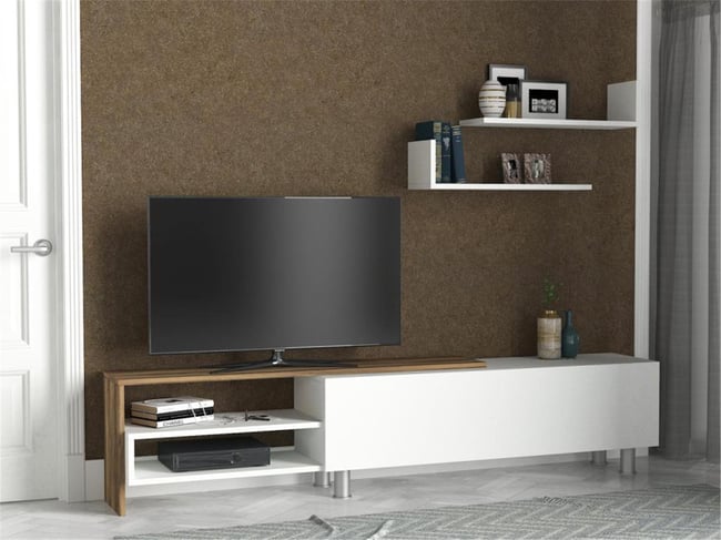 Dekorister Dizayn Tv Ünitesi BeyazCeviz