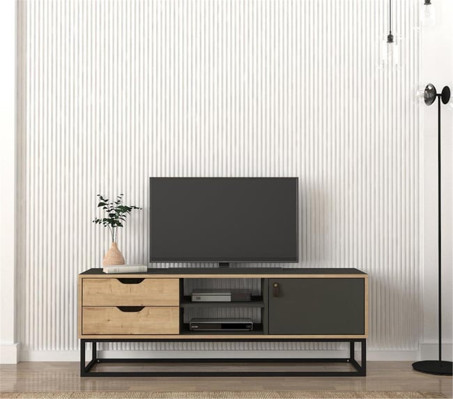 Dekorister Dolores Tv Ünitesi Antrasit  Safir