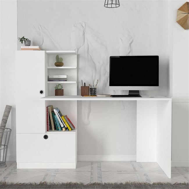 Dekorister Domingos Çalışma Masası Beyaz