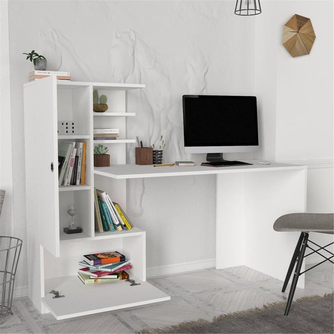 Dekorister Domingos Çalışma Masası Beyaz