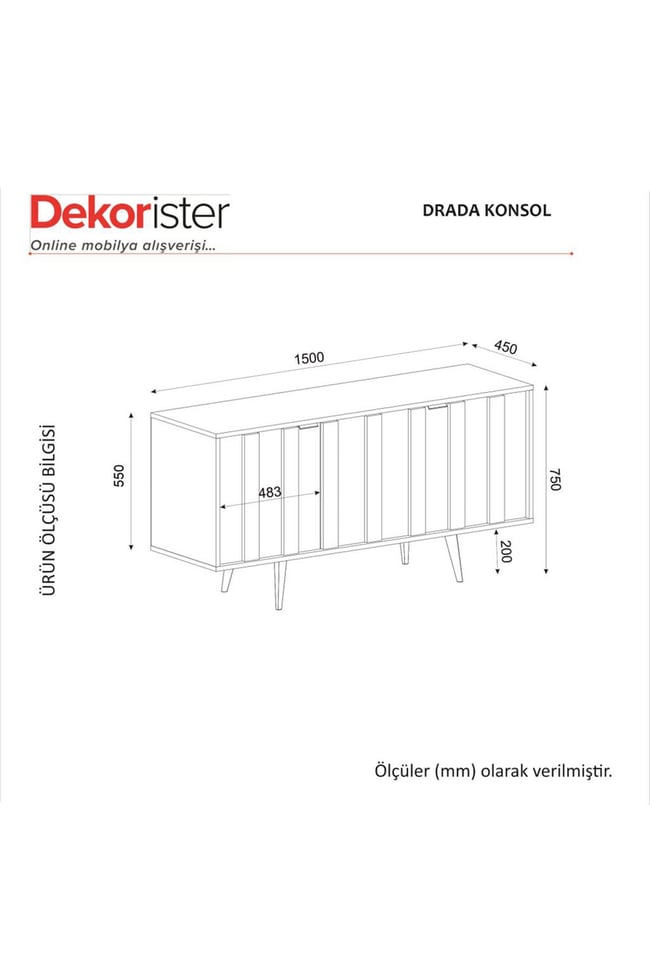 Dekorister Drada Konsol Senkronsiyah 150cm