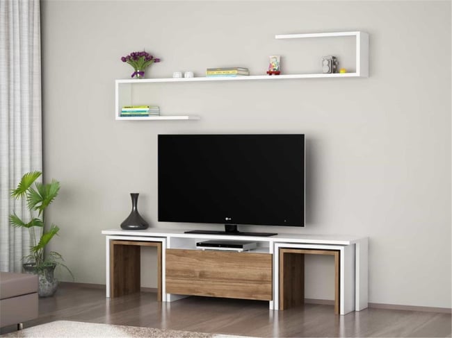 Dekorister Ege Tv Ünitesi BeyazCeviz