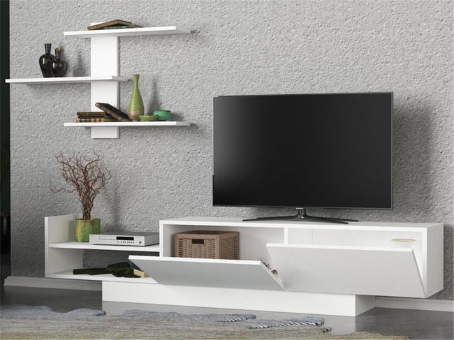 Dekorister Egemen Tv Ünitesi Beyaz