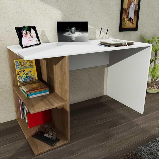 Dekorister Elegance Çalışma Masası BeyazCeviz