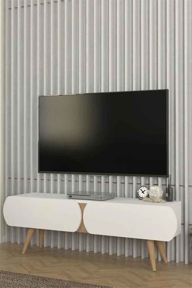 Dekorister Elody Tv Ünitesi 120 cm Beyaz - Sepet
