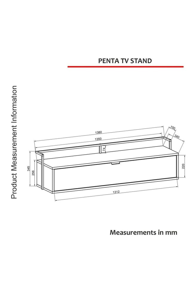 Dekorister Penta Tv Stand Sepet