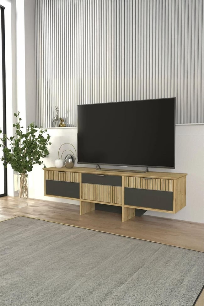 Dekorister Poleth Tv Stand Safir - Antrasit - Bona