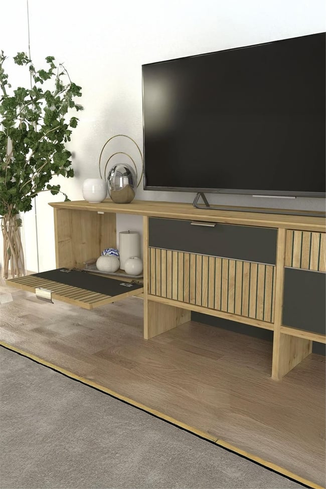 Dekorister Poleth Tv Stand Safir - Antrasit - Bona