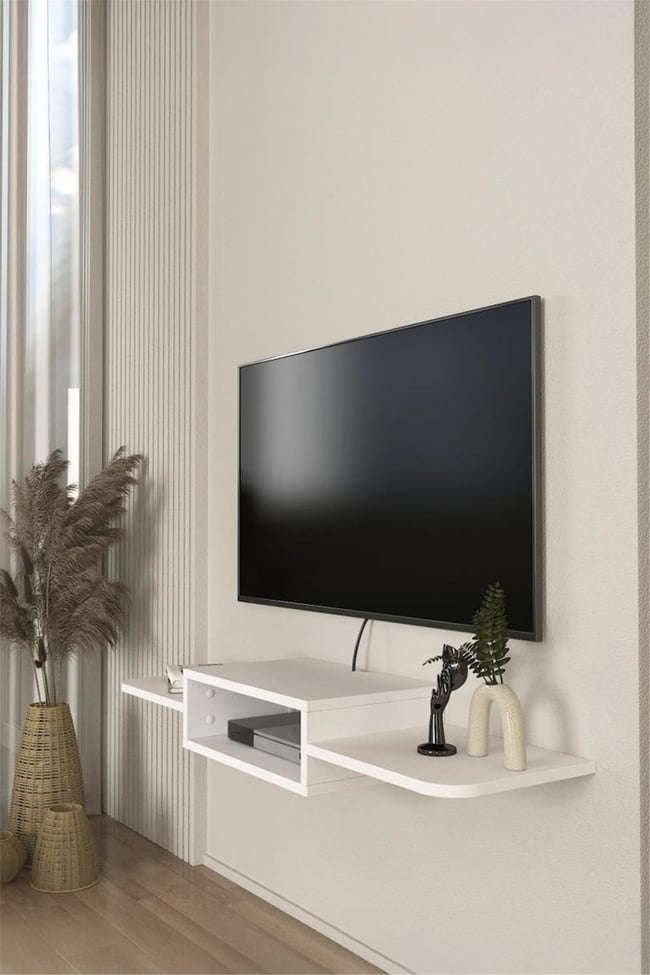 Dekorister Toby Tv Sehpası Beyaz 115 cm