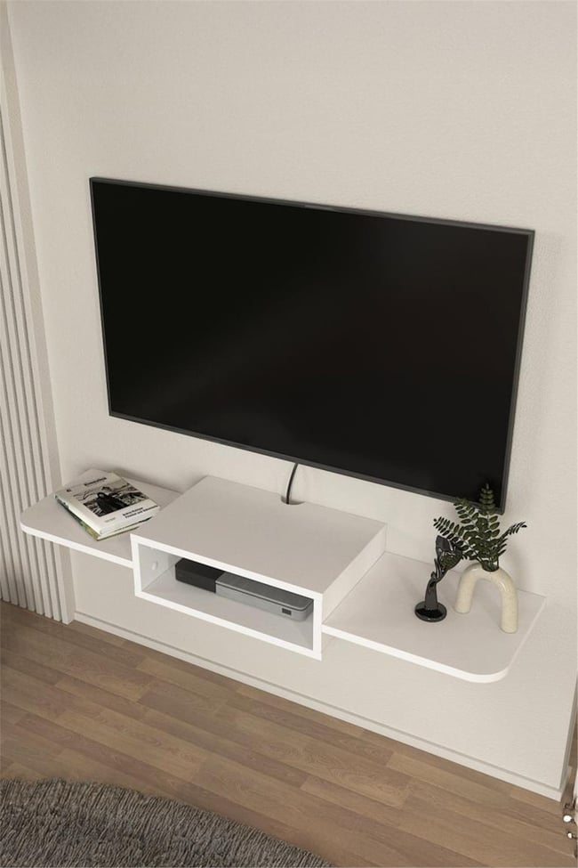 Dekorister Toby Tv Sehpası Beyaz 115 cm