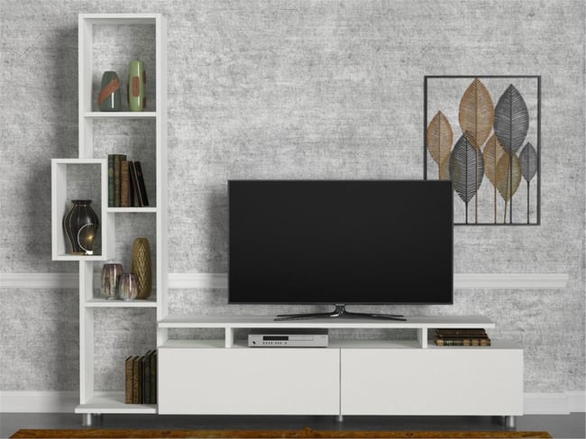 Dekorister Tulip Tv Ünitesi Beyaz