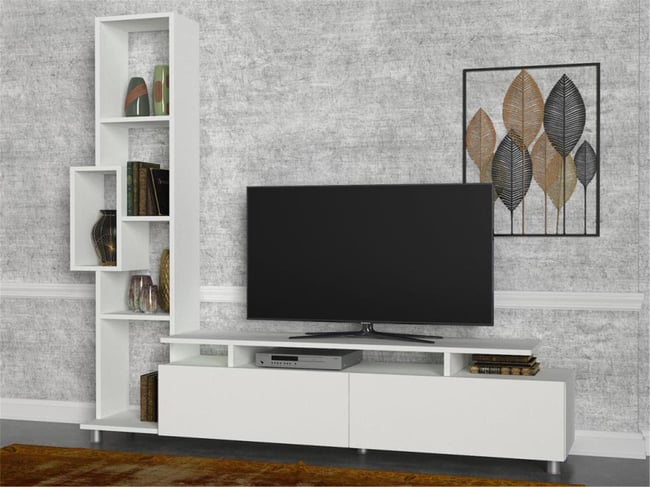 Dekorister Tulip Tv Ünitesi Beyaz