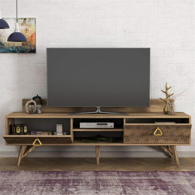 Dekorister Yakamoz Tv Sehpası Ceviz